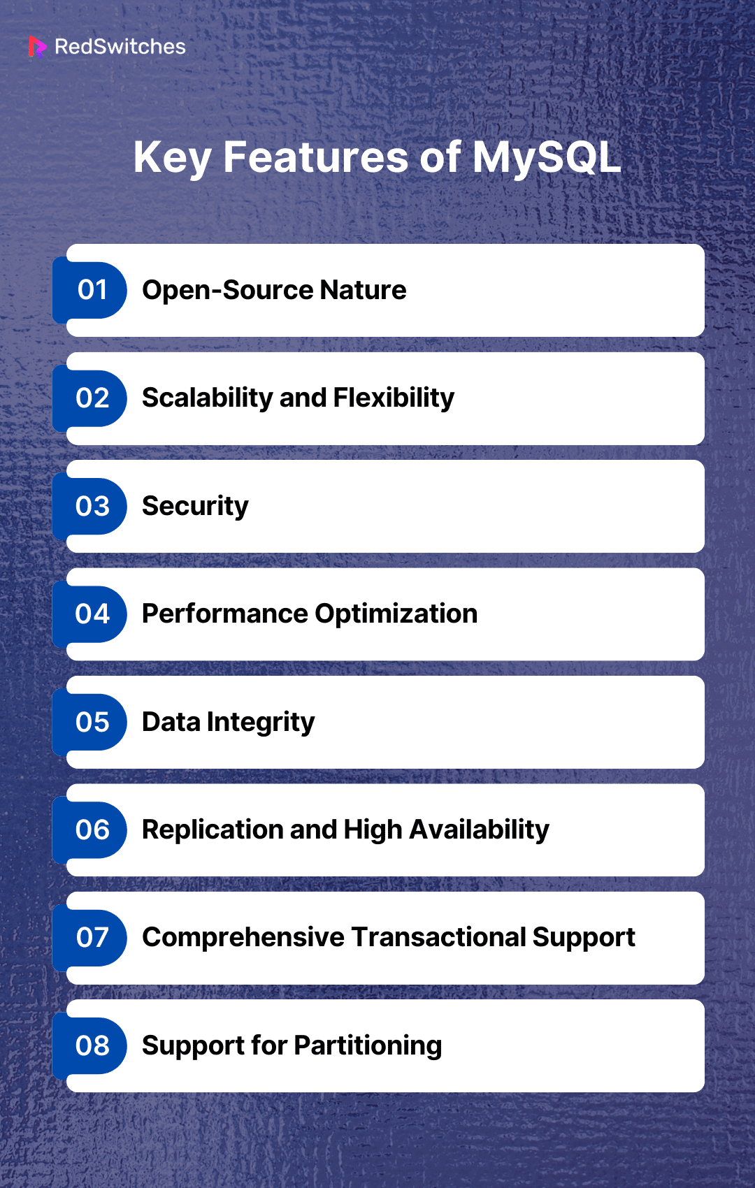 Key Features of MySQL