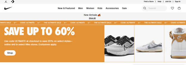 Nike best ecommerce website