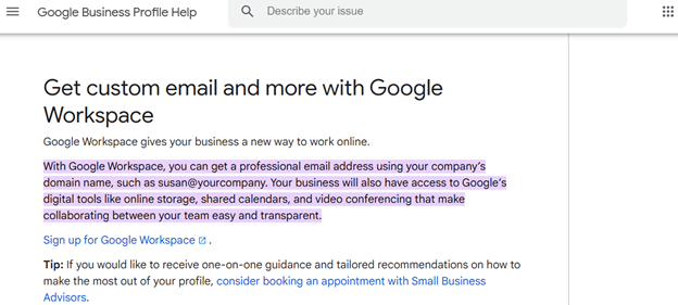 Sign in and access your business email