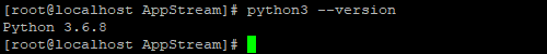 python3 --version