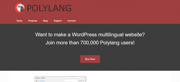 Polylang wordpress translation plugin