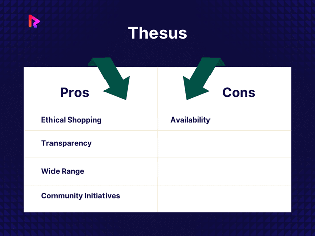 Pros and cons of thesus best ecommerce website