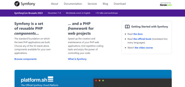 Symfony php framework