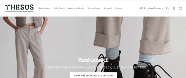 Thesus best ecommerce website