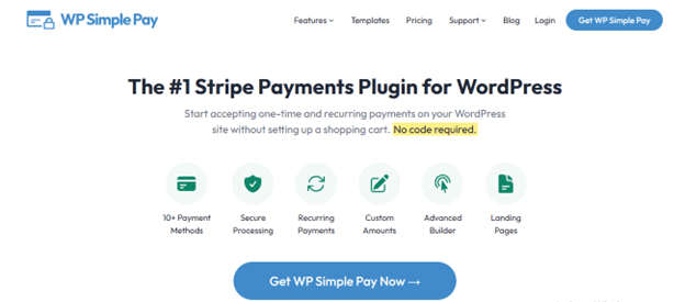 WP Simple Pay wordpress ecommerce plugins