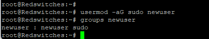 Step #2: Add the User to the sudo Group