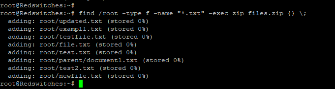 Add Specific File Types to the ZIP Archive