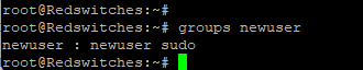 Step #3: Confirm that the User is a Member of the sudo Group