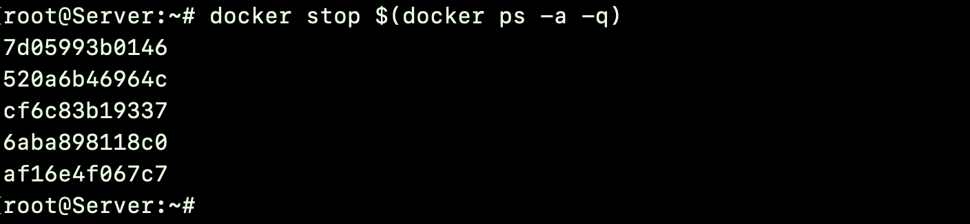 Stop Docker Container