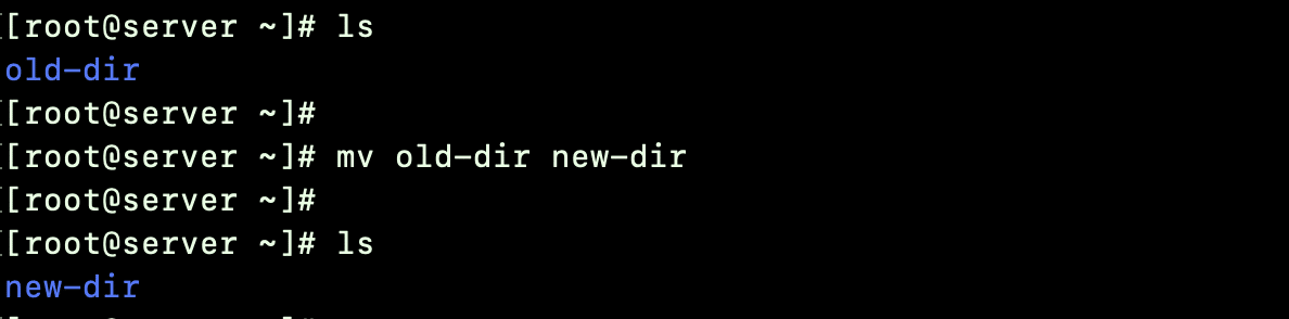 method 1 to rename a directory in linux