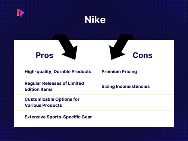 pros and cons of nike best ecommerce website