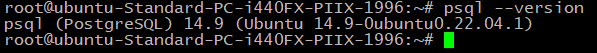 psql version