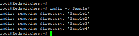 Use Patterns in Directory Deletion