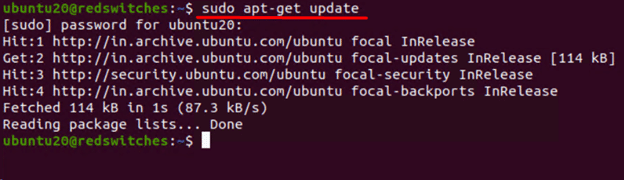 sudo apt get update