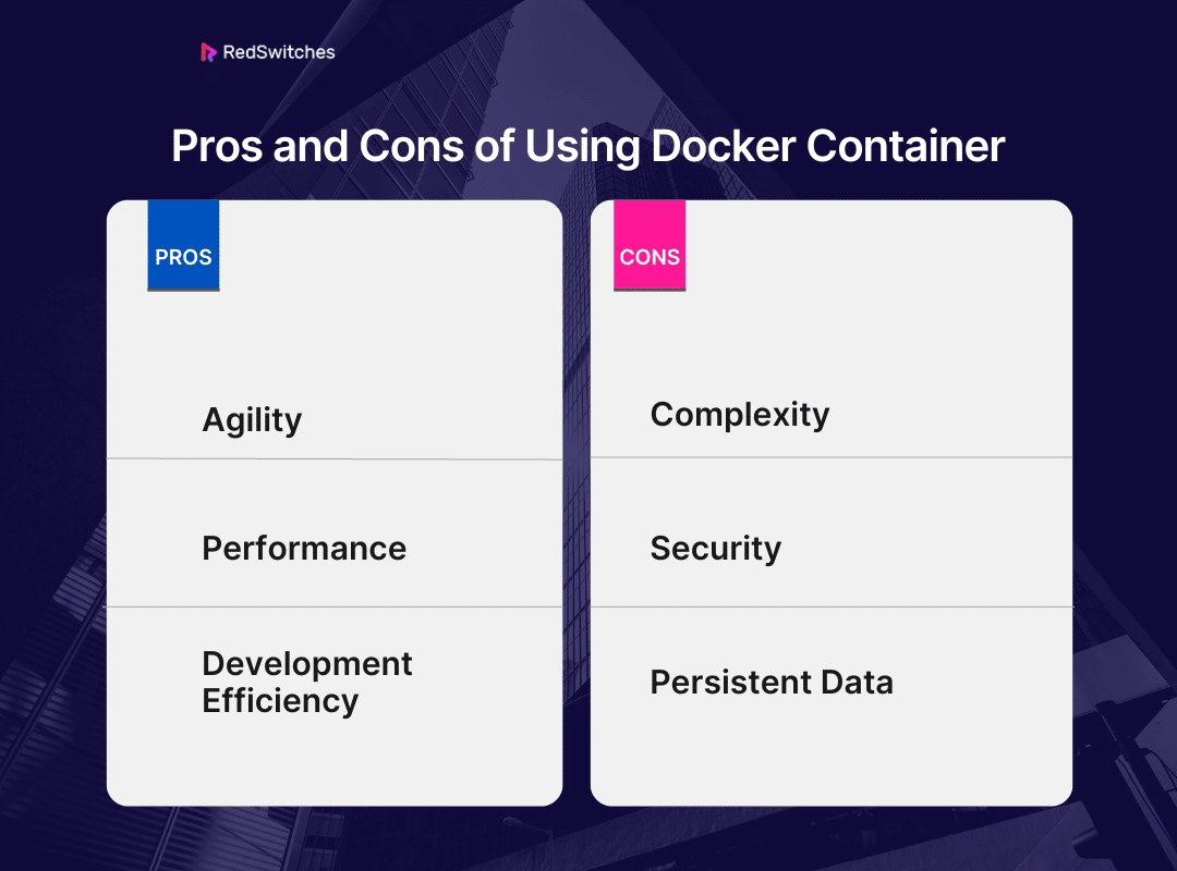 Pros and Cons of Using Docker Container