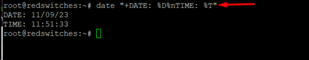 date time command in linux