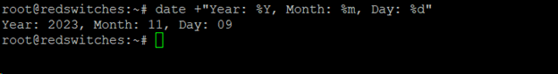 date year month command in linux