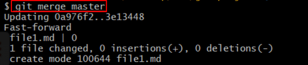 git merge master