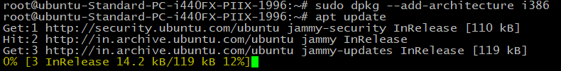 sudo dpkg add architecture output