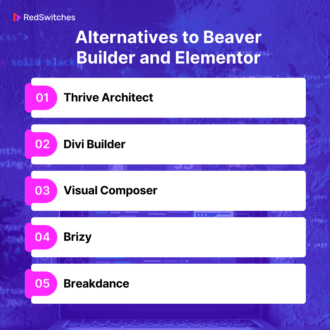 Alternatives to Beaver Builder and Elementor