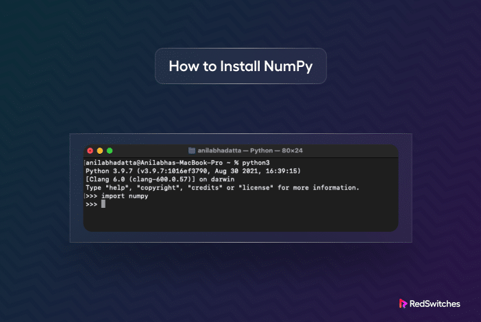 Install NumPy