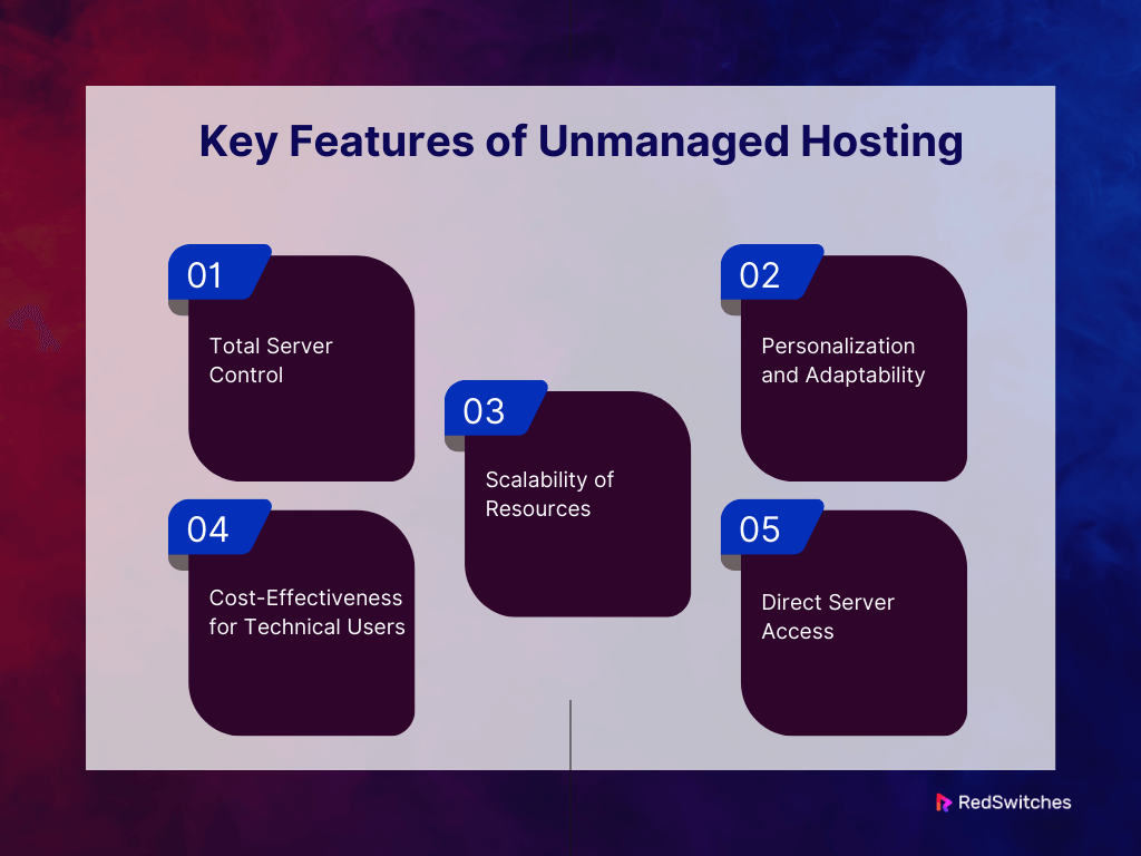 Key Features of Unmanaged Hosting