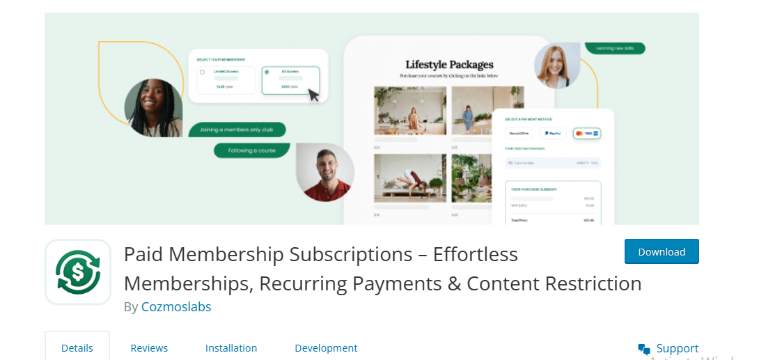 Paid Members Subscriptions