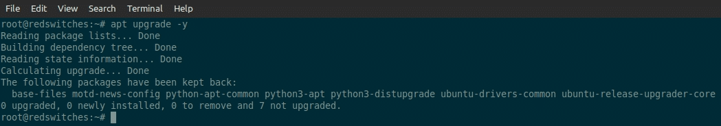 Upgrade Server Packages
