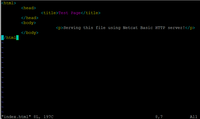 Use Case #6 Create a Basic Web Server