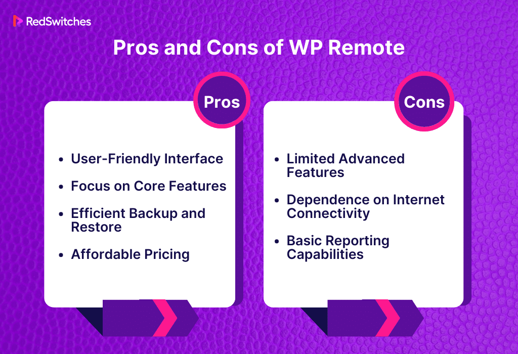 WP Remote Pros and Cons