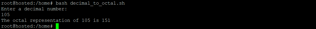 decimal_to_octal bash printf