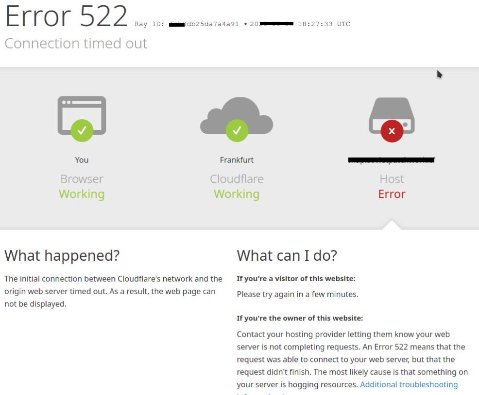 error 522