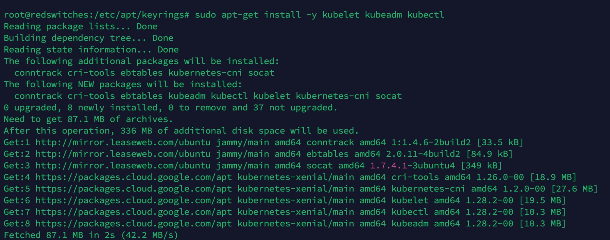 install kubernetes