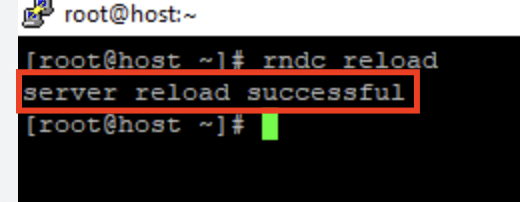 successful server reload