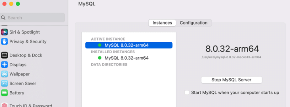 uninstall mysql in macos