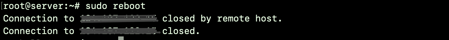 Example #1 Restart a Linux Server via the reboot Command