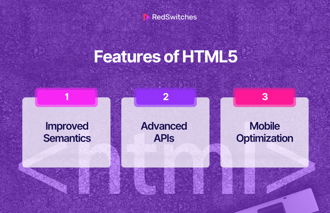 Features of HTML5