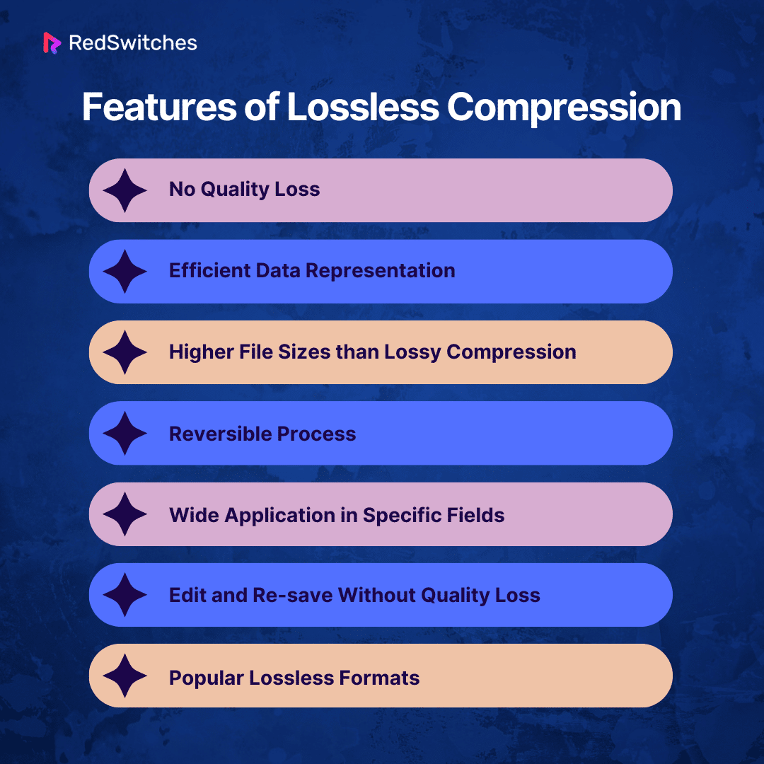 Features of Lossless Compression