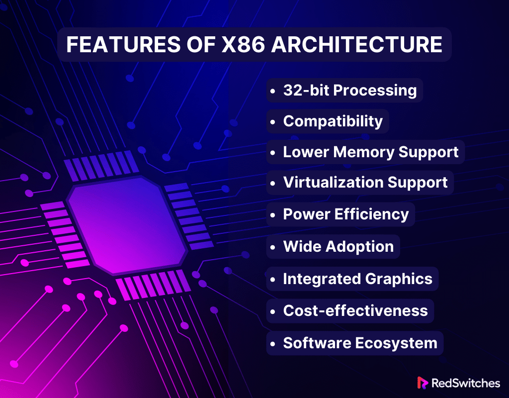 Features of x86