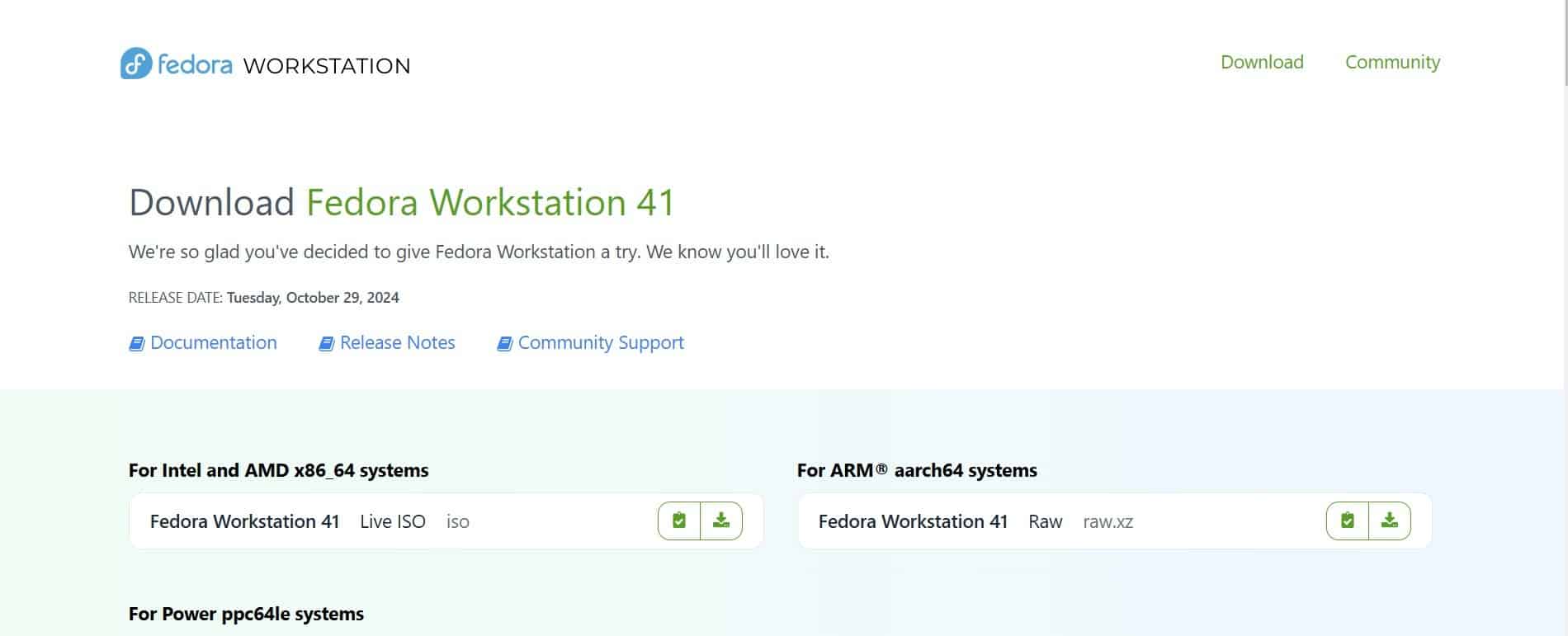 Fedora Workstation