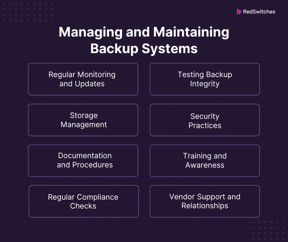 Managing and Maintaining Backup Systems