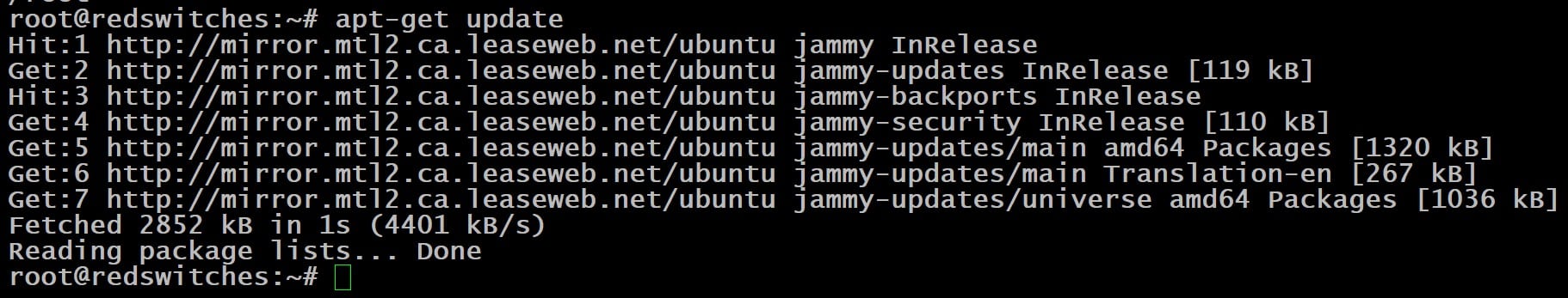 Step #1 Update the Ubuntu Package Index