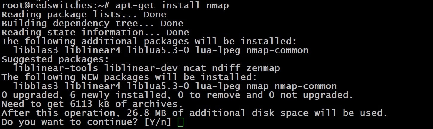 Step #2 Install the Nmap Package