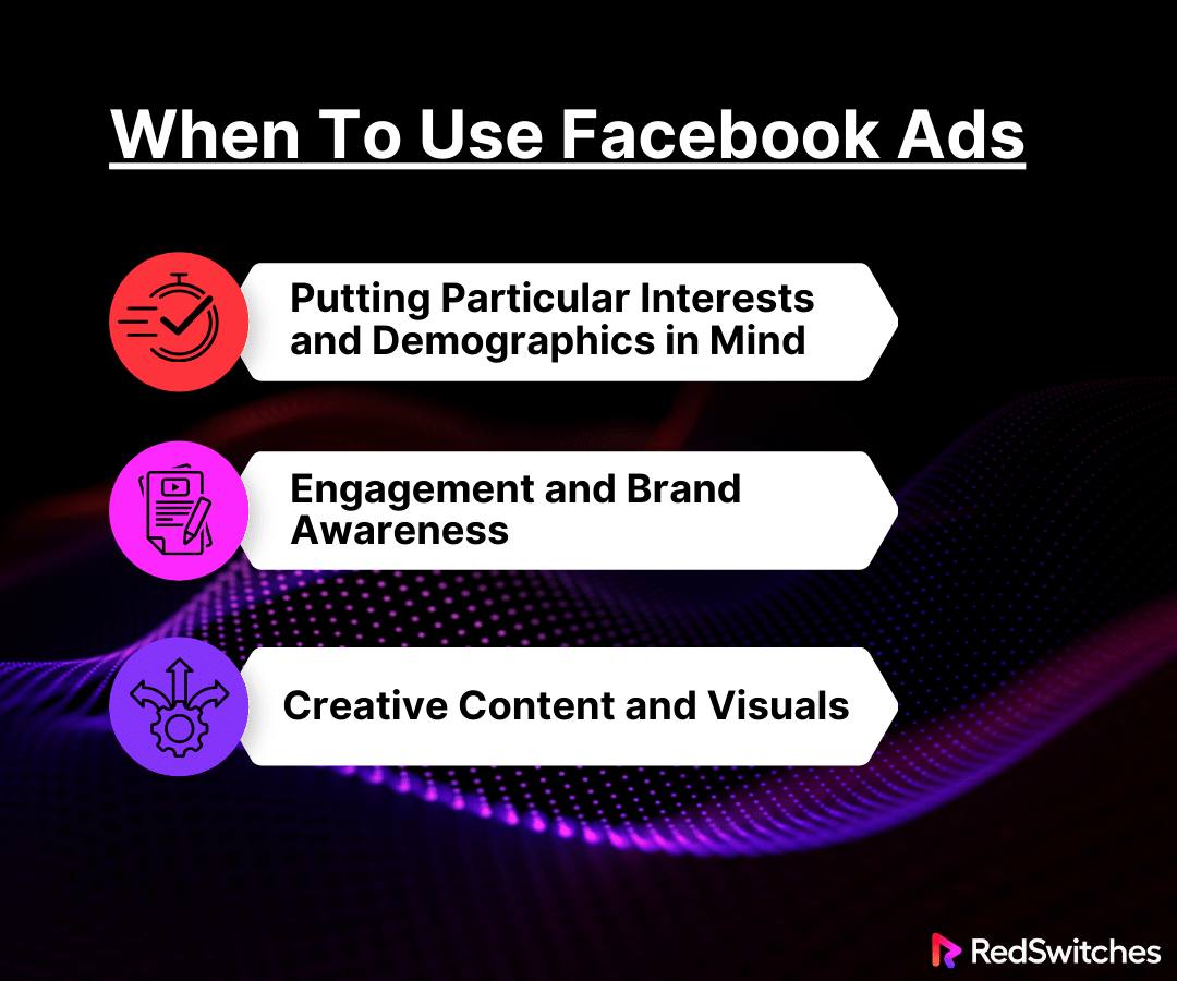 When to use Facebook Ads