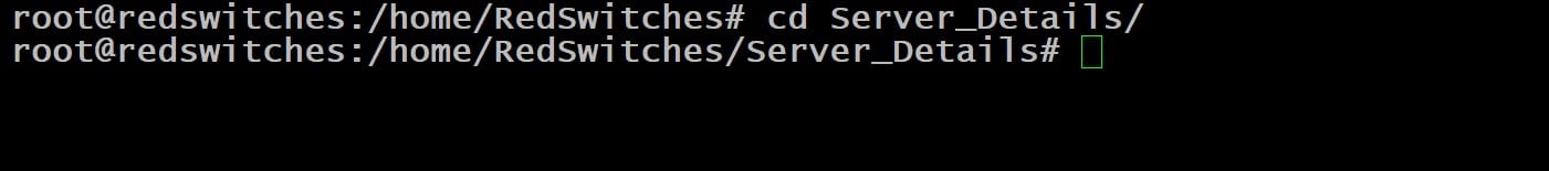 cd server details