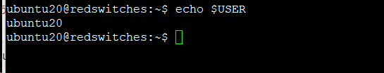 echo $user