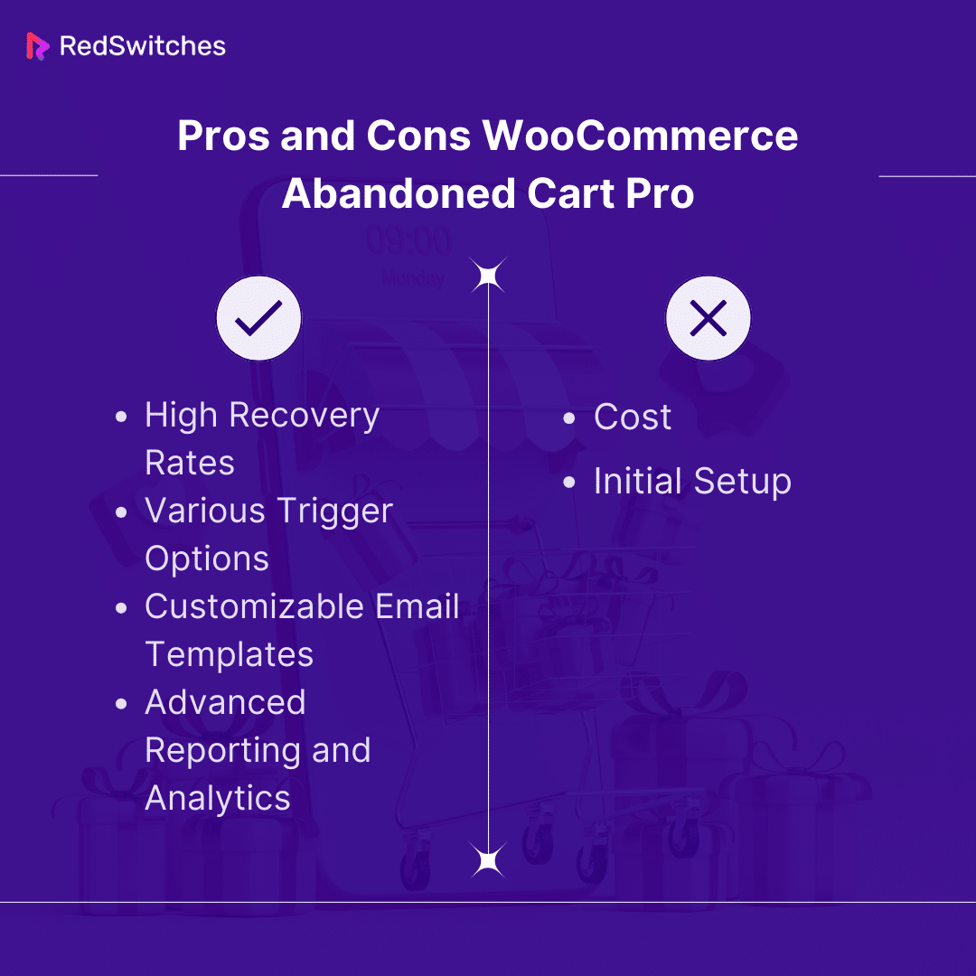 pros and cons of WooCommerce Abandoned Cart Pro