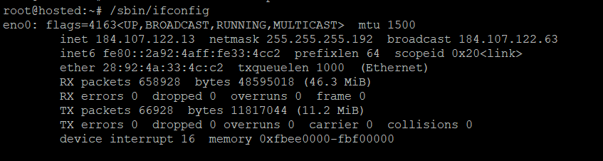 sbin ifconfig