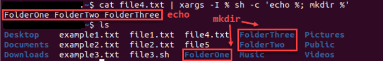 Execute Multiple Commands with xargs