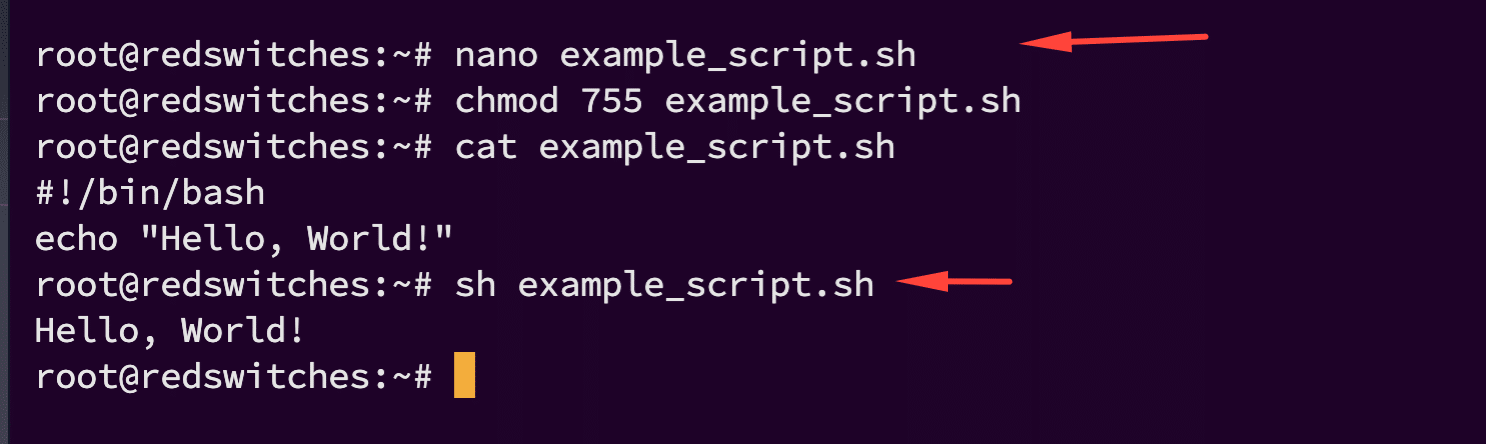 Run Bash Script Using sh